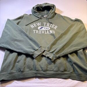 New Trier Trevians Green Athletic Hoodie Sweatshirt Mens XXL